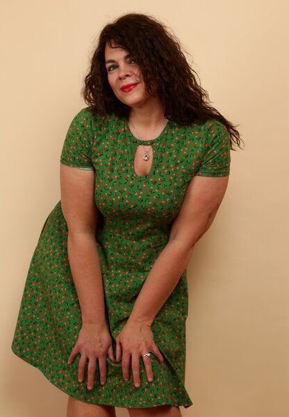 Die rote Zora Keyhole Kleid Cherry Pop