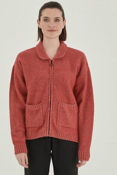 ORGANICATION Strickjacke aus Bio-Merinowolle und Bio-Baumwolle