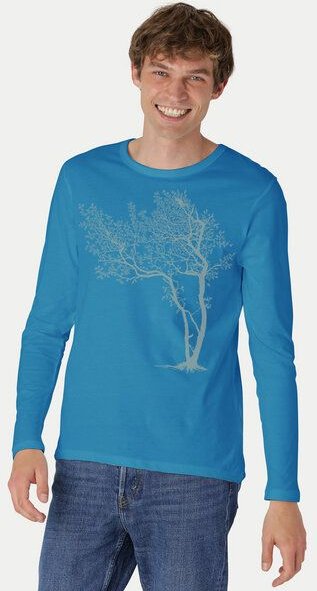 Peaces.bio - handbedruckte Biomode Bio-Herren-Langarmshirt Fancy Tree
