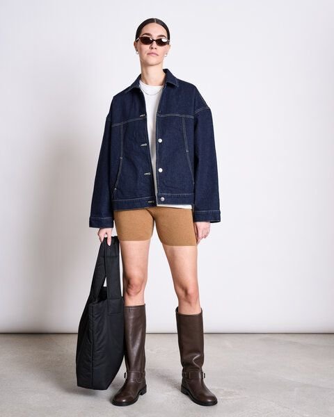 JAN N JUNE Bikershorts ALVA aus der Handle with care Kollektion mit rauwn