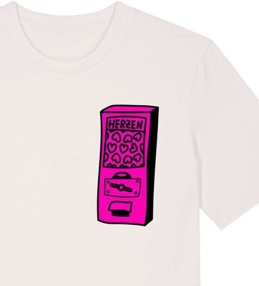 päfjes Der Herzen Automat - Kaugummiautomat - Fair Wear Unisex Bio T-Shirt