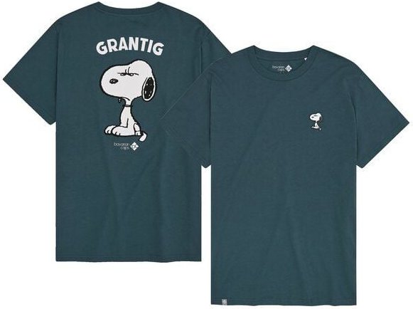 Bavarian Caps Herren T-Shirt Grantler Klub: Snoopy - Blaugrau