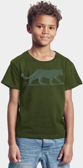 Peaces.bio - handbedruckte Biomode Bio-Kinder T-Shirt Leopard