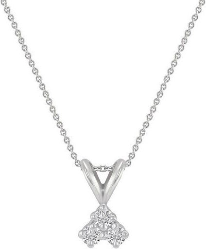 Eppi Goldene Kette mit drei synthetischen Diamanten Froze