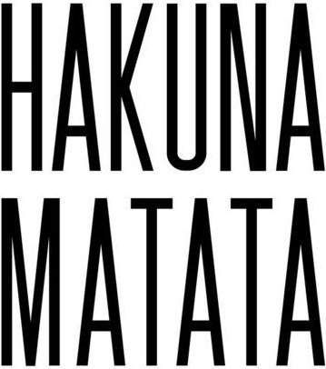Photocircle Poster / Leinwandbild - Hakuna Matata No7