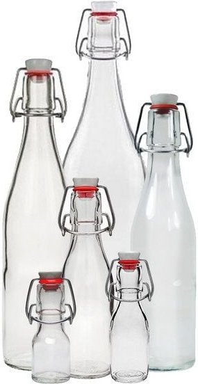 mikken Glasflasche mit Bügelverschluss 50 - 1000 ml Bügelflasche