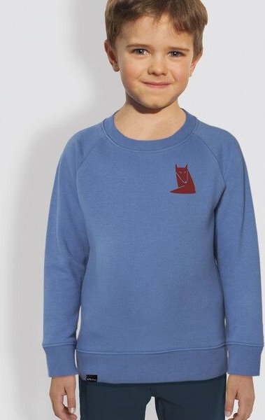 little kiwi Kinder Sweatshirt, "Fuchs", Bright Blue