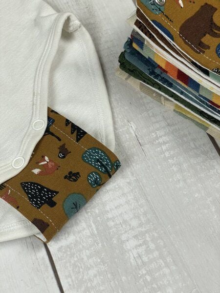 Stoffretter Baby Bodyverlängerung Baumwolle versch. Größen - 2er Set