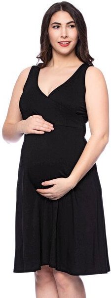 Milchshake Cache-Coeur Umstands- und Stillnachthemd Bambus-Viskose