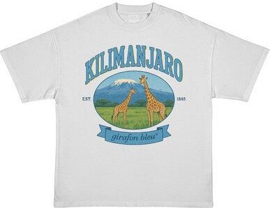 girafon bleu Vintage Oversize T-Shirt aus Bio-Baumwolle