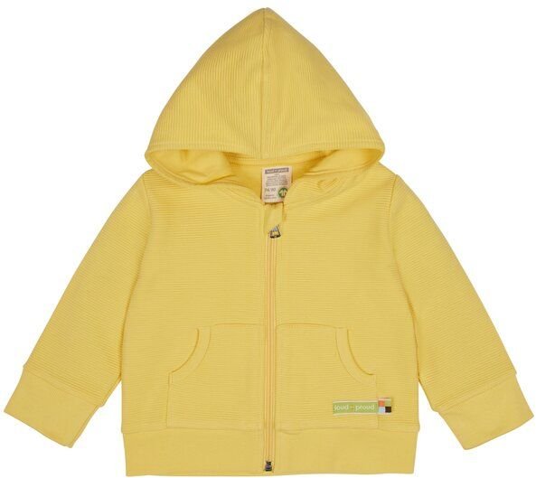 loud + proud Babys & Kinder Kapuzenjacke Rippenstruktur, GOTS-zertifiziert