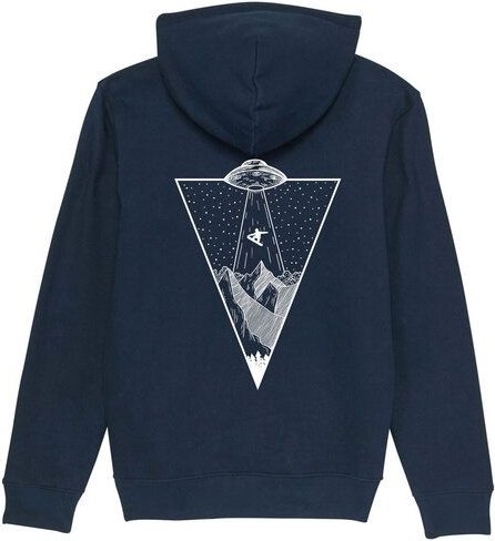 mate Snowboard Spaceship Unisex Premium Hoodie