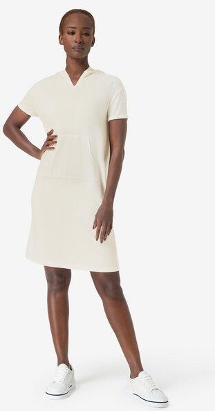 super.natural Kleid HOODED BIO DRESS kurz, nachhaltig, Merino