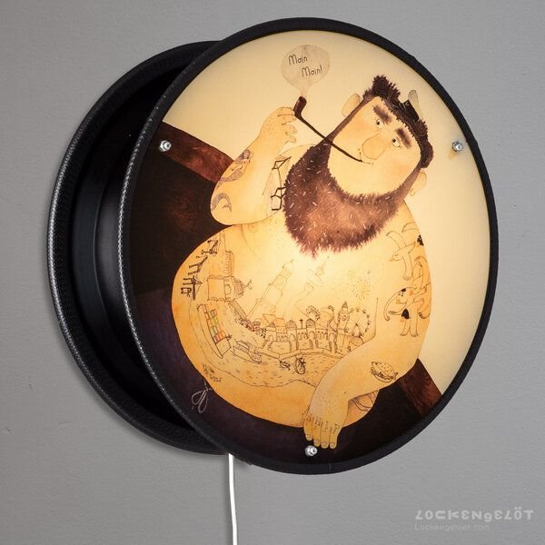 Lockengelöt Wandleuchte Vinyl-O-Plex "Seebär"