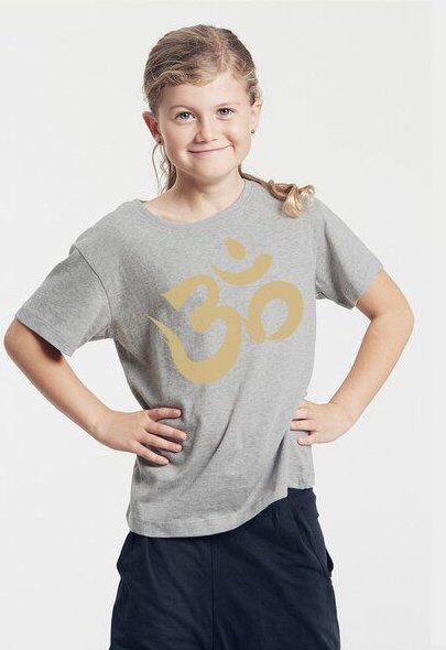 Peaces.bio - handbedruckte Biomode Bio-Kinder T-Shirt Om