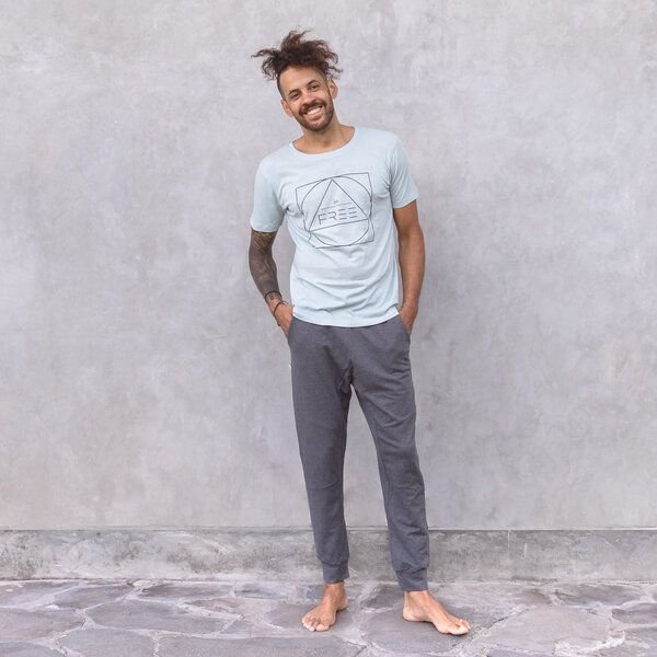 Jaya ADI MELANGE - Männer/Damen - Sweathose mit Taschen für Yoga/ Freizeit Biobaumwolle