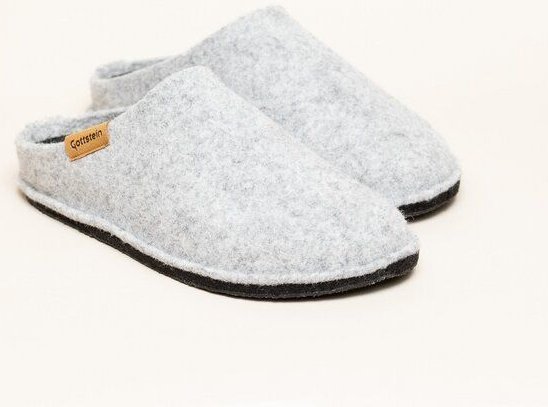 Gottstein Classic CO Pantoffel für Damen & Herren - Hausschuh aus 100% Schurwolle mit Komfort-Einlagesohle