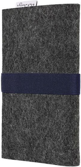 flat design by Mareike Kriesten Handyhülle AVEIRO für Samsung Galaxy A-Serie - 100% Wollfilz - anthrazit