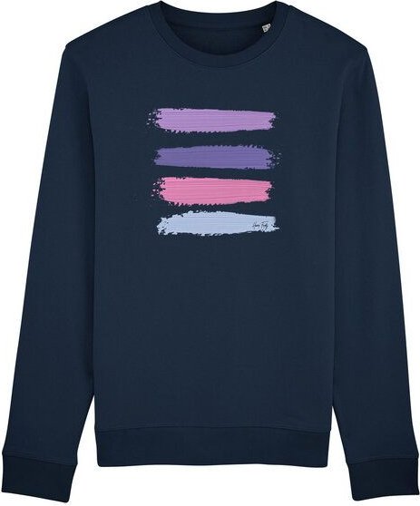 Human Family Bio Unisex Rundhals-Sweatshirt - "Araise - Acryl Stripes"