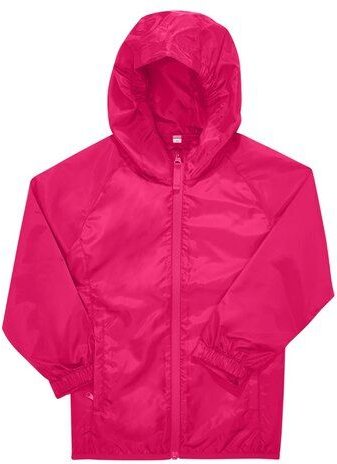 B&C BE INSPIRED Kinder Regen- und Windjacken Seitentaschen Kapuze 10 verschiedene Farben