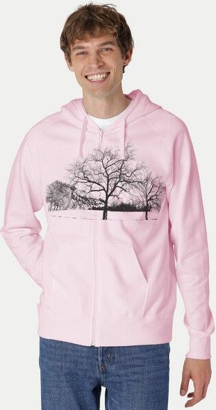 Peaces.bio - handbedruckte Biomode Zip-Hoodie Landscape Herren