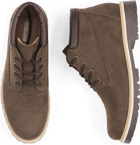 Will's Vegan Shop Niedrig Dock-Stiefel Veganes Wildleder Herren