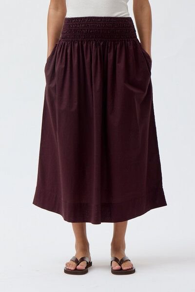 People Wear Organic Midi Rock, Bio-Baumwolle