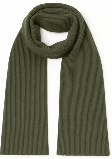 Kopyto KARIBU– Plüschiger Merinoschal im Rippenstrick aus 100 % RWS-Merinowolle