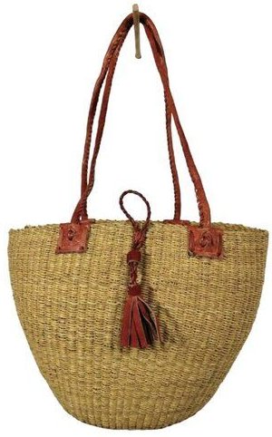 Maishameanslife Bolga Schultertasche - Einkaufs- & Handtasche - 30cm