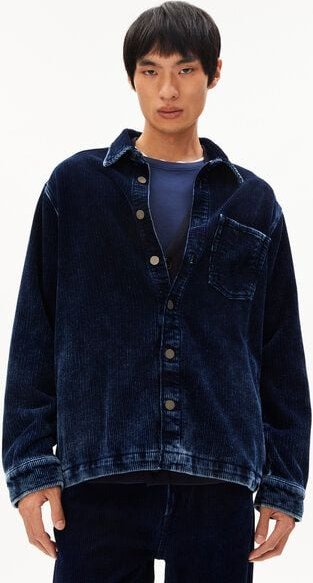 Thumbnail - ARMEDANGELS YUNAAI INDIGO CORD - Herren Overshirt aus Bio-Baumwolle