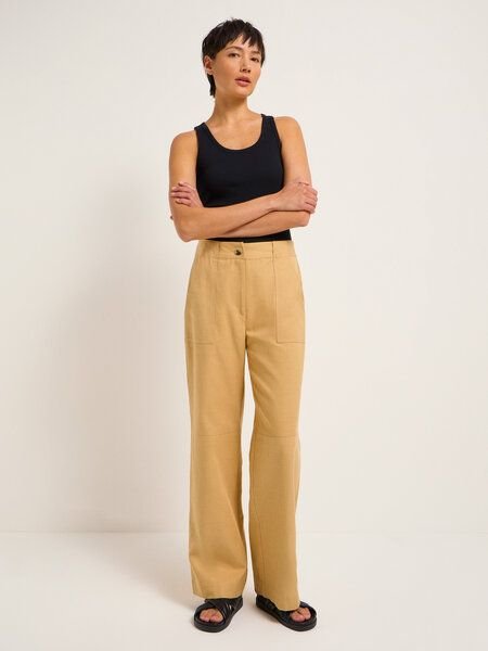 Thumbnail - LANIUS Marlenehose mit aufgesetzten Taschen aus TENCEL Lyocell und Bio-Baumwolle