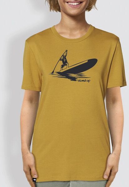 little kiwi Unisex T-Shirt, "Standhaft", Ocker