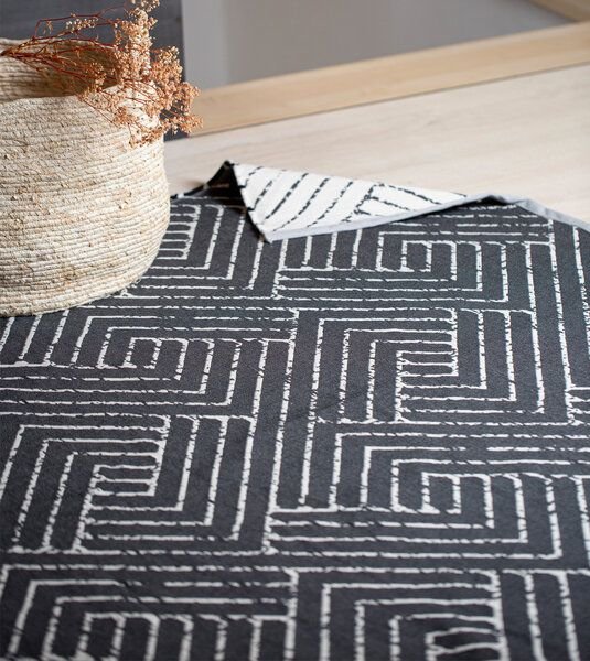 David Fussenegger Teppich „Grafik“ mit Saum, 150 x 200 cm