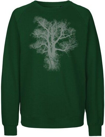 Peaces.bio - handbedruckte Biomode Bio Damen Sweatshirt Loose Fit Chestnut