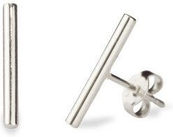 lille mus Ohrstecker 'Stab' 925 Silber / vergoldet