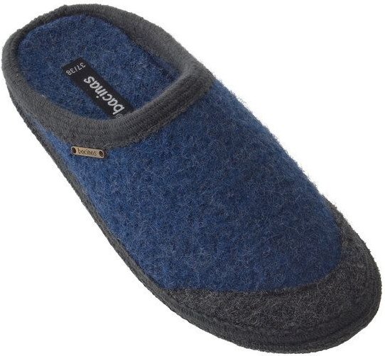 Bacinas mit abgesetzer Zehenkappe Filzpantoffeln aus 100% Schurwolle