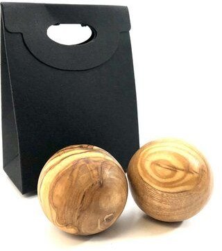 Olivenholz erleben Anti-Stress-Kugeln "to go" aus Olivenholz