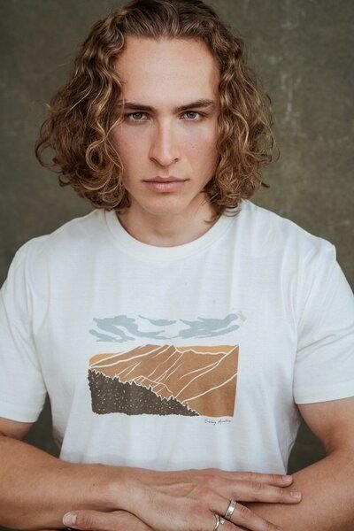 Kultgut NEW Upcycling Generation- Artdesign - Bioshirt /Smokey Mountain