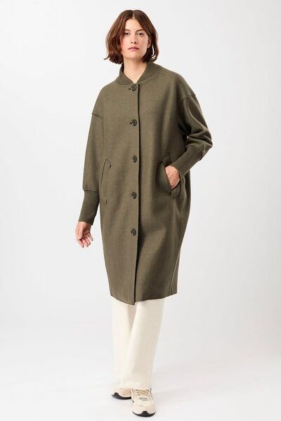 LangerChen Walkmantel mit Strickmanschette