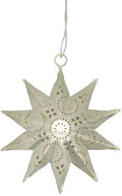 Just Be Faltstern mit Muster silberfarben