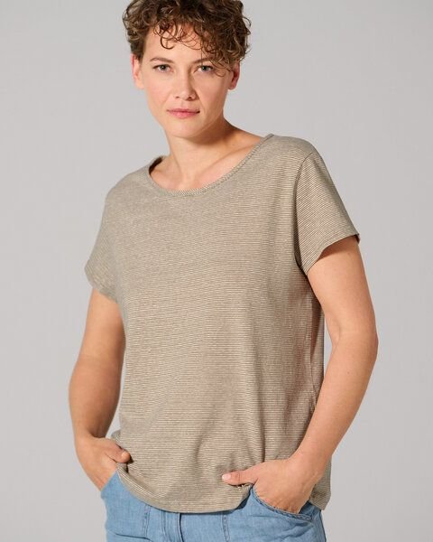 HempAge sommerliches Ringel-T-Shirt aus 55% Hanf, 45% Biobaumwolle