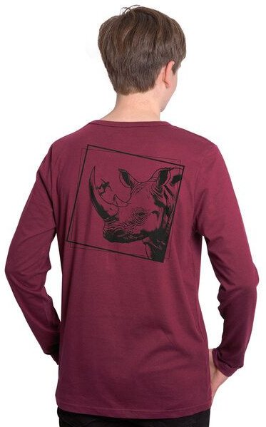 HANDGEDRUCKT "Rhinoskateros" Männer Longsleeve