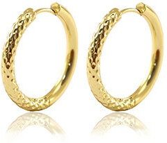 Creolen mit Struktur von Elektropulli in verschiedenen Größen