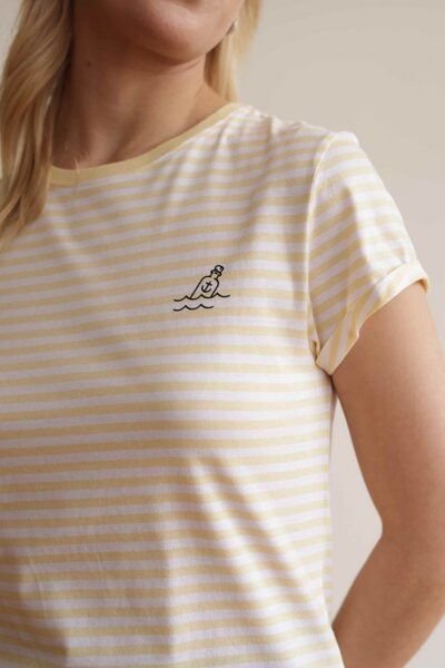 HAFENDIEB Flaschenpost T-Shirt mit Streifen