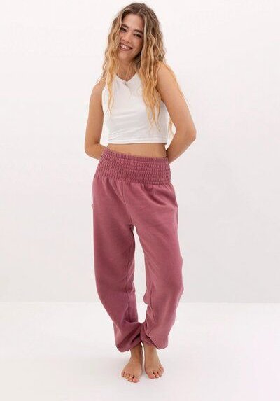 paigh Warme Loungewear Haremshose Himbeerrot