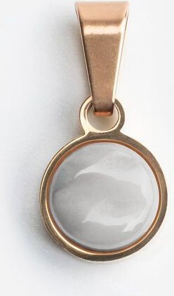 ALEXASCHA Kettenanhänger aus Glas | Mix & Match Charms | Roségold