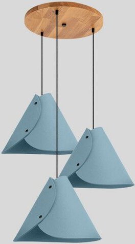 ALMUT von Wildheim 3er Hängelampe aus 100 % Merino Wollfilz Naturleuchte mulesingfrei