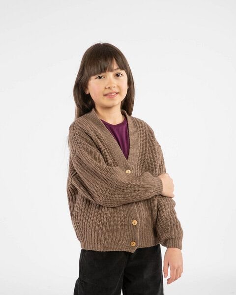 Matona Strickcardigan für Kinder aus Bio-Baumwolle und Wolle / V-Neck Cardigan