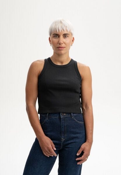 Cropped Ripp Tanktop Style PRISHA | von MELA | Fairtrade & GOTS zertifiziert