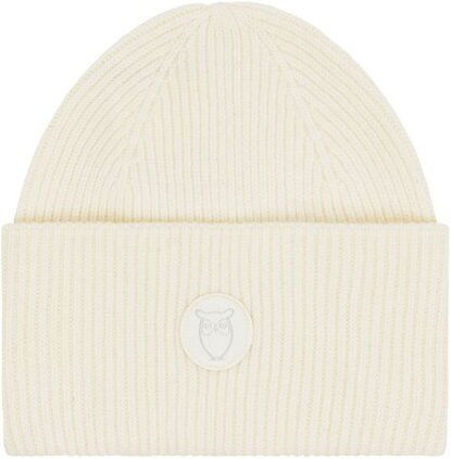 KnowledgeCotton Apparel Woll-Mütze - Rib Beanie - aus 100% Merino Wolle